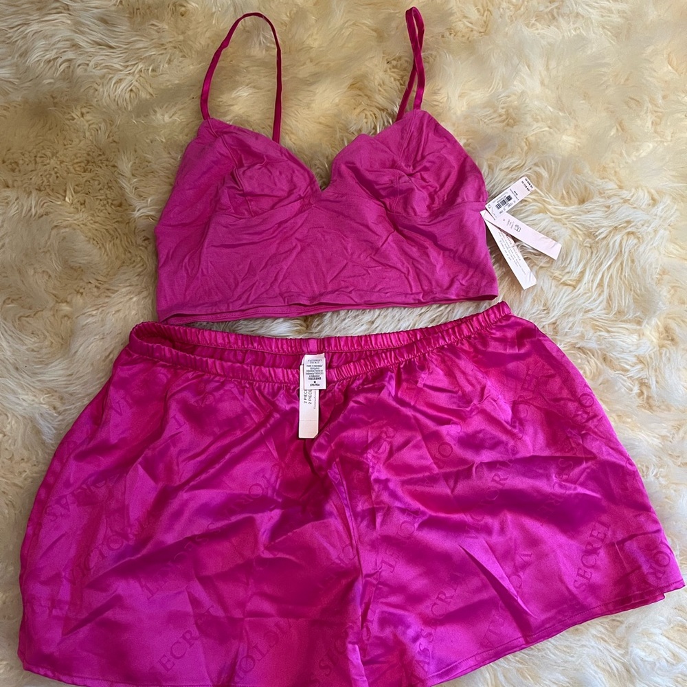 Victoria's Secret Fuchsia Sleepwear Set